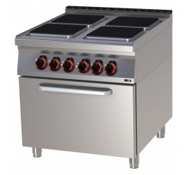 4 főzőlapos RedFox elektromos tűzhely elektromos, statikus sütővel